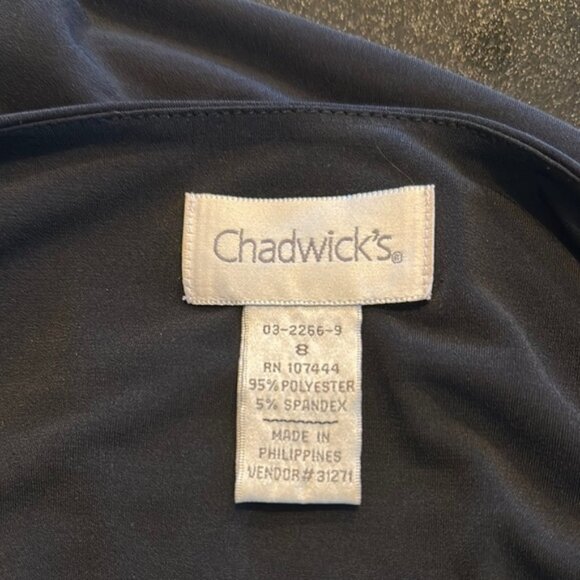 Vintage Chadwick’s Elegant Black Dress - Picture 8 of 9